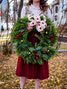 Fresh Decorated Wreath